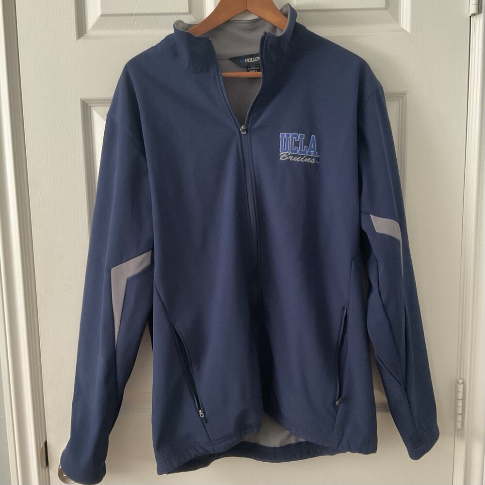 UCLA Bruins Jacket Holloway Radius Mens Large Blue Soft-shell Weather Resistant